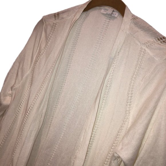 Charter Club NEW made w/100% recycled material hemstich Duster Cardigan M - Picture 3 of 3